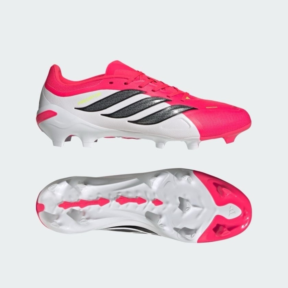 Mens Size 12 - adidas Predator League Firm Ground  FG Soccer Cleats Red White